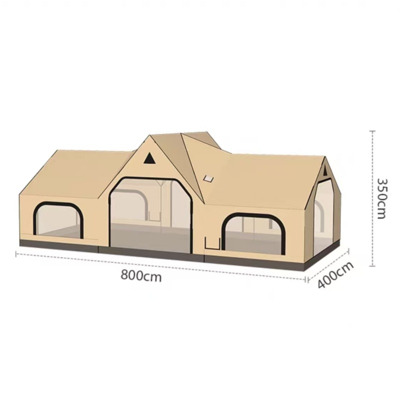 Outdoor Camping Inflatable Tent - 32.0제곱미터 빠른 설치 야외 캠핑용 투룸