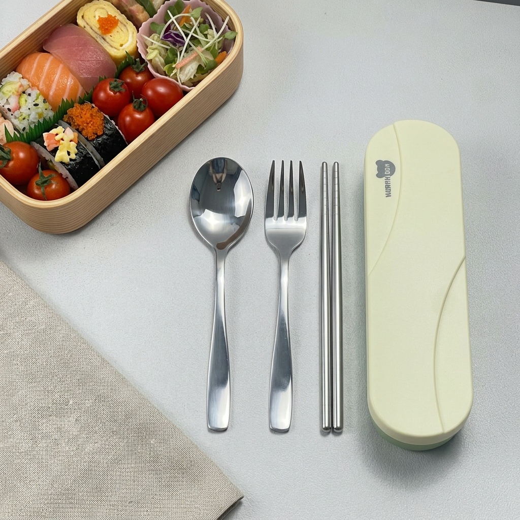 Camp Utensil Set - 휴대용 수저 세트 스테인레스 스틸 식기류