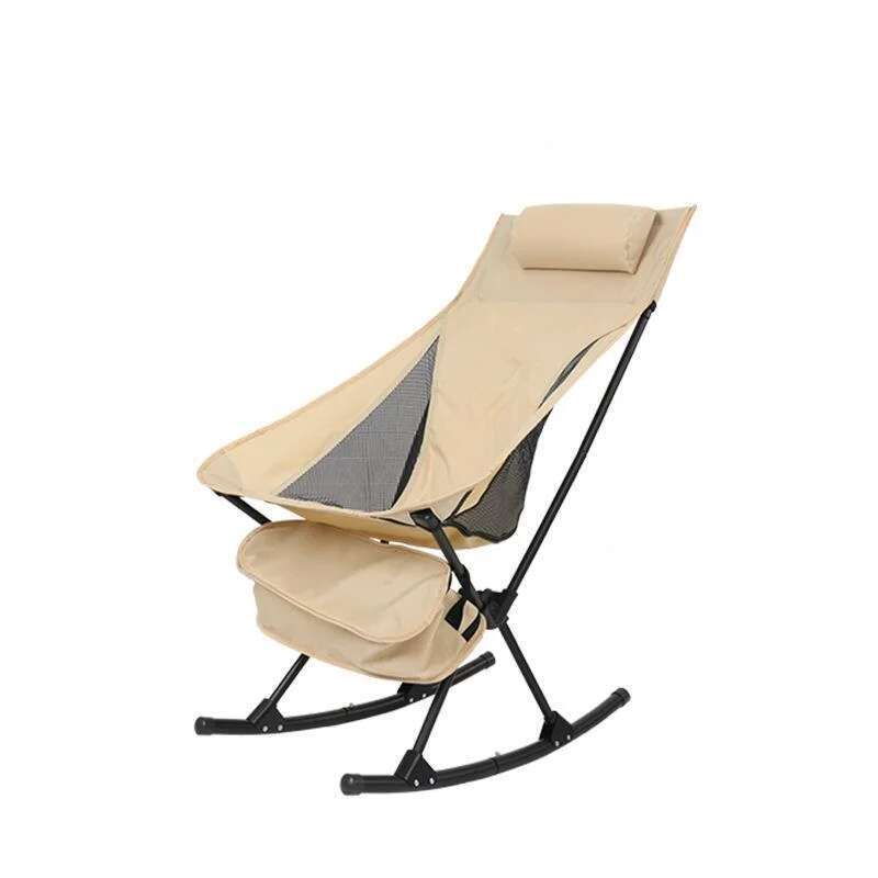 Outdoor Camping Rocker - 접이식 흔들 캠핑 의자 하이 백,