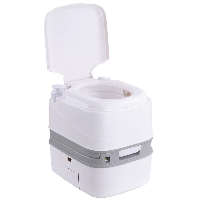 Portable Camp Toilet - 휴대용 변기 24L, 쓰레기 확인 가능,