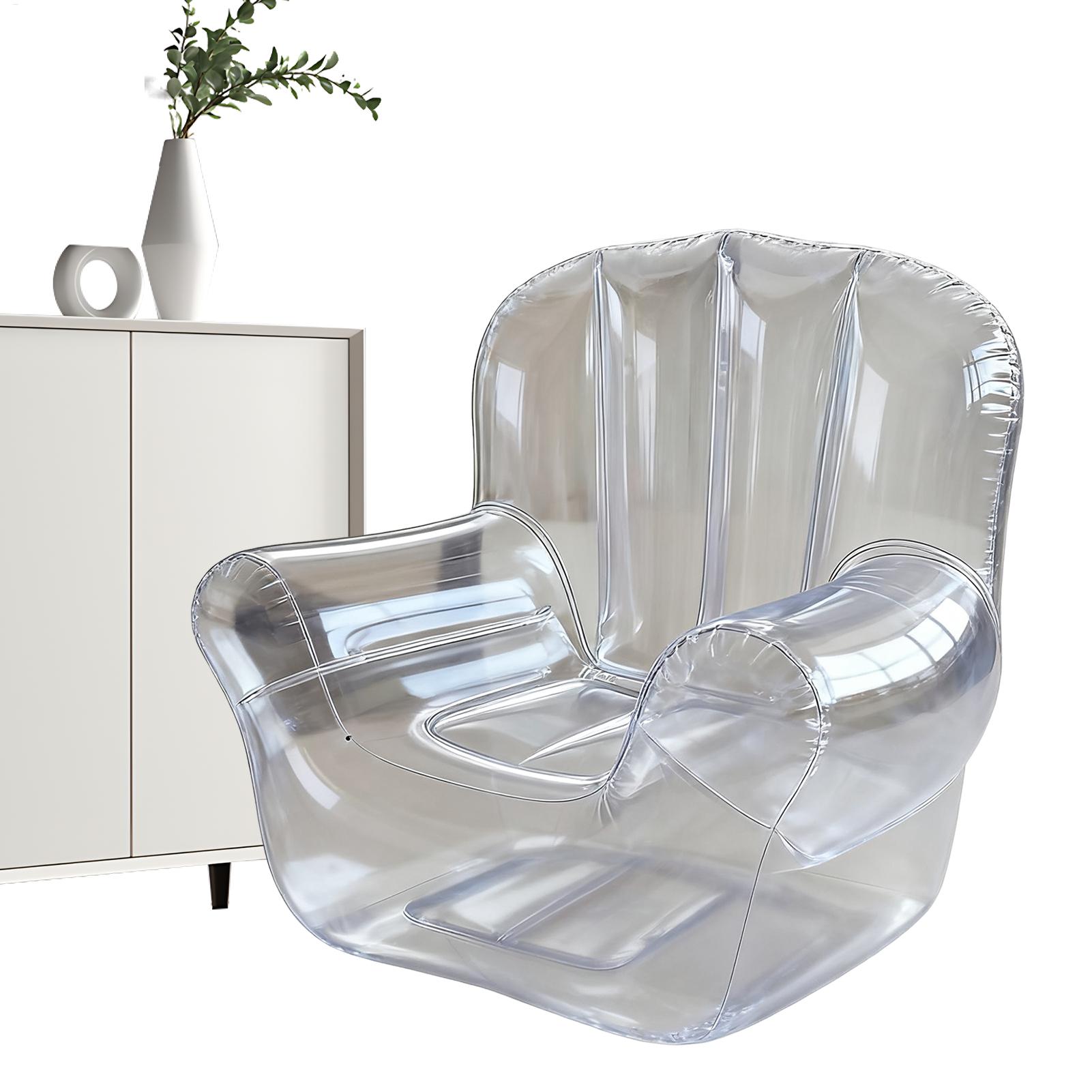 Outdoor Camping Couch - 두꺼운 투명 소파 PVC 에어 소파