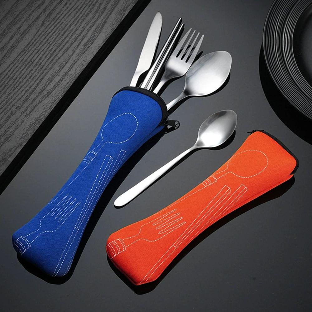 Camp Utensil Set - 피크닉 세트 식기류 지퍼로 세척 가능한