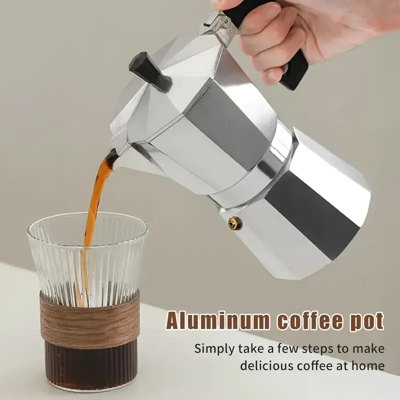 Outdoor Camping Items - 클래식 알루미늄 모카포트 50-300ML 가정용 스토브탑