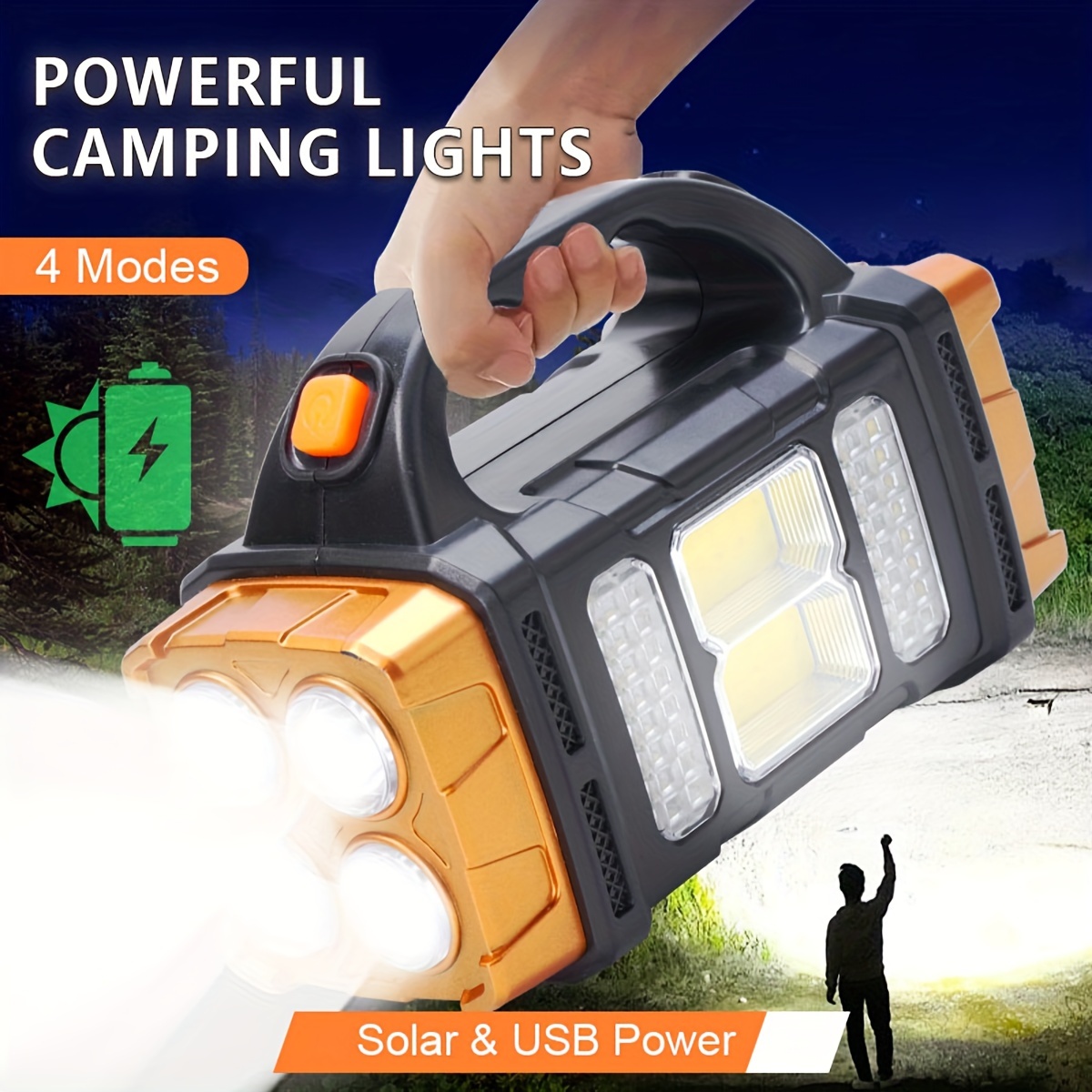 Outdoor Camping Decor - 새로운 업그레이드 충전식 고출력 태양광 LED