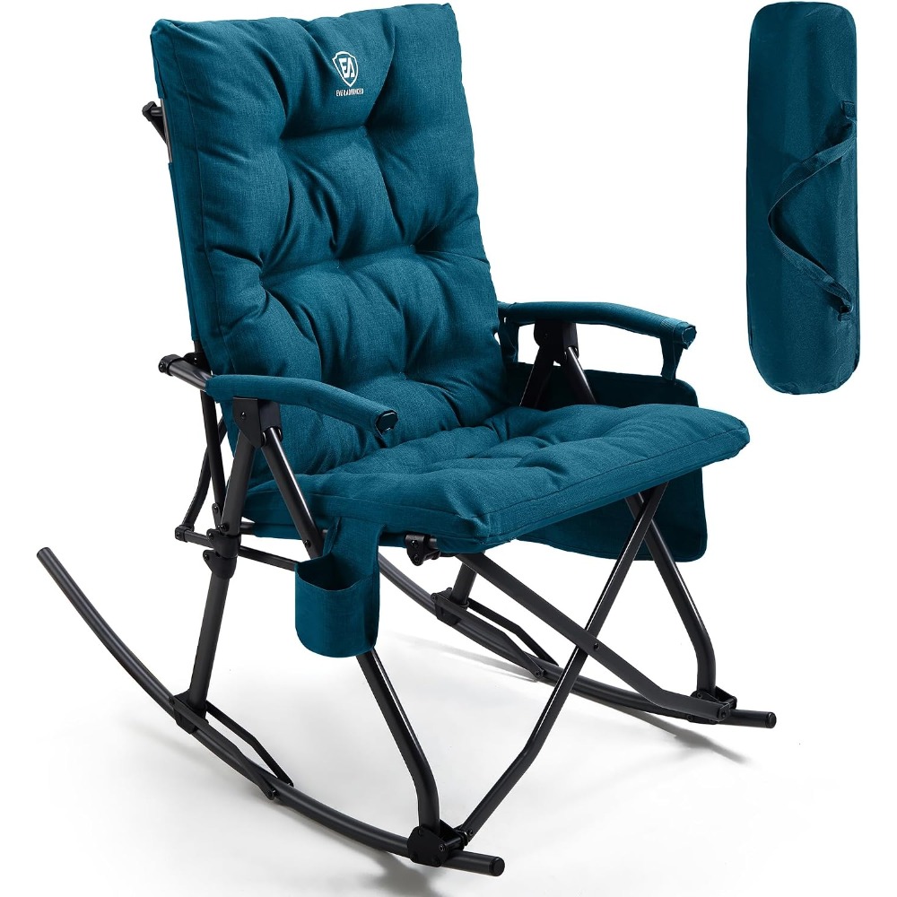Outdoor Camping Rocker - 대형 접이식 흔들의자 캠핑 의자, 야외용