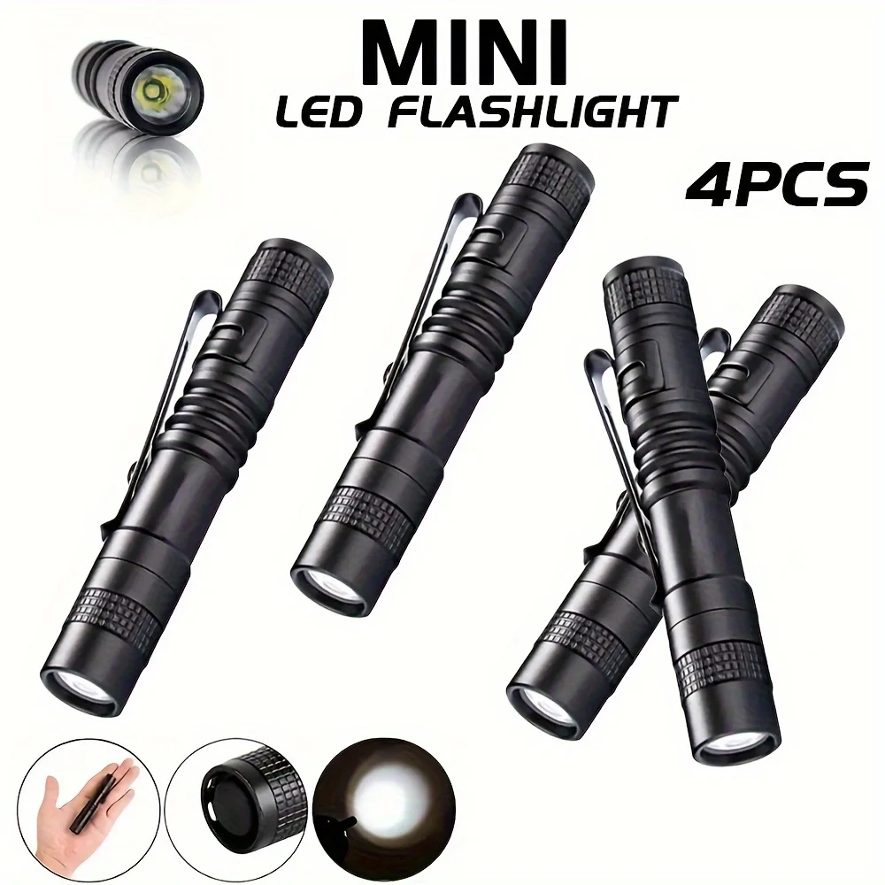 Outdoor Camping Accessories - 1-4PCS 미니 휴대용 LED 펜 라이트