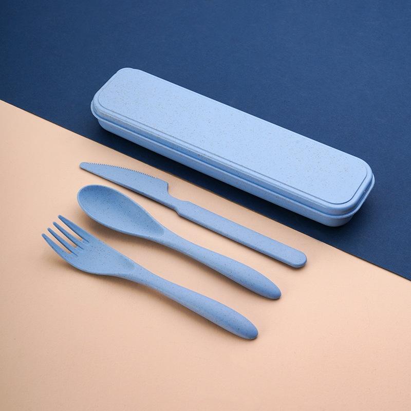 Camp Utensil Set - 밀짚 수저 세트 나이프 포크 스푼
