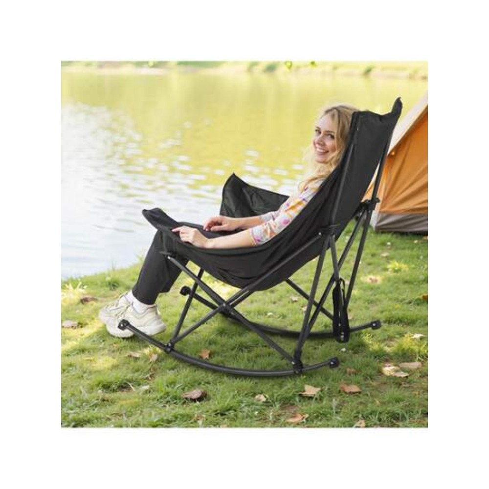 Outdoor Camping Rocker - 일반적인 접이식 의자는 피하고, 컵홀더 포켓이