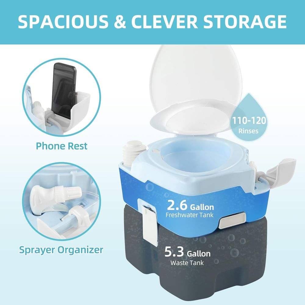 YITAMOTOR 5.28갤런 휴대용 캠핑 화장실, 사 - Portable Camp Toilet 리뷰 및 가격