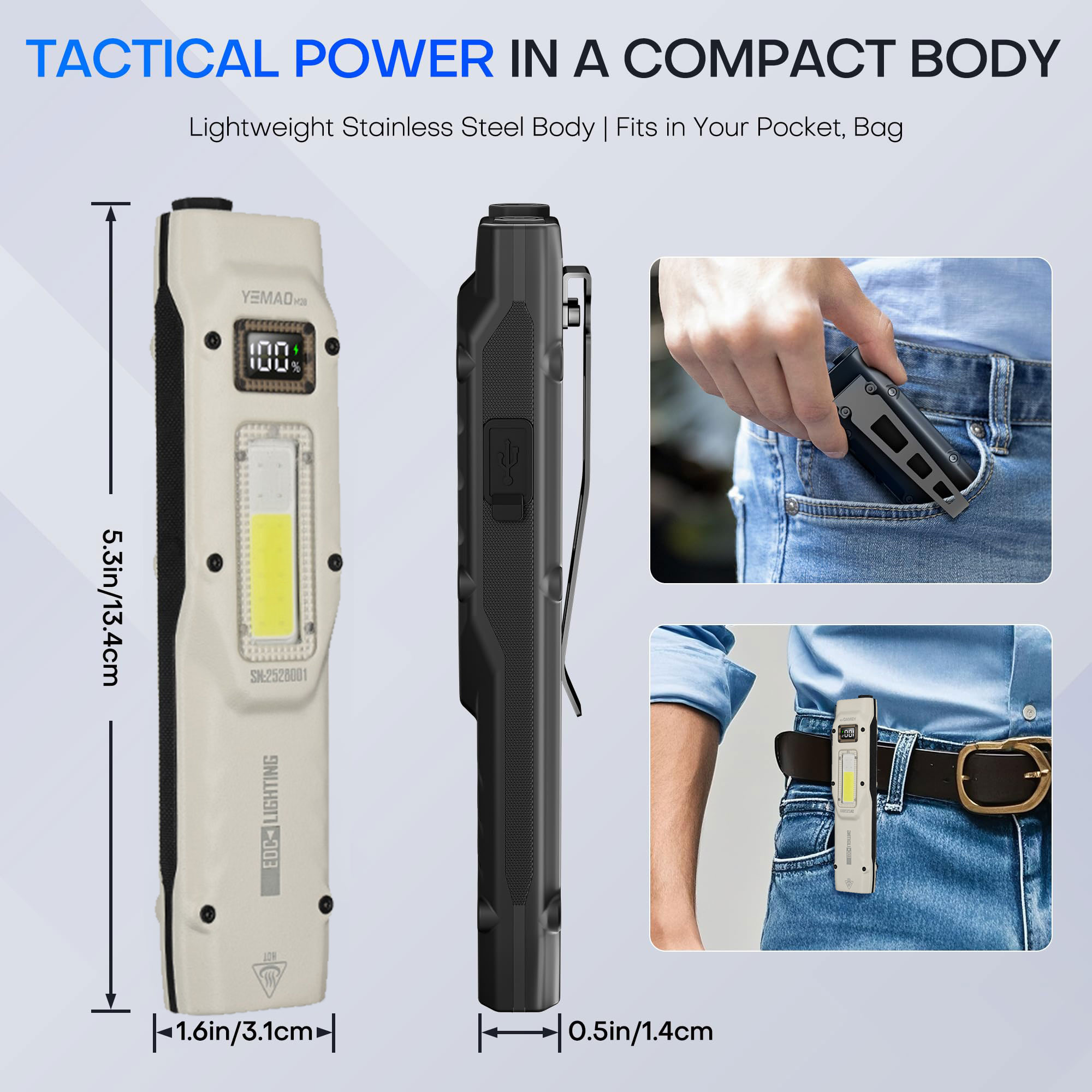 휴대용 880LM YEMAO M28 양방향 클램프 10 - Outdoor Camping Accessories 리뷰 및 가격