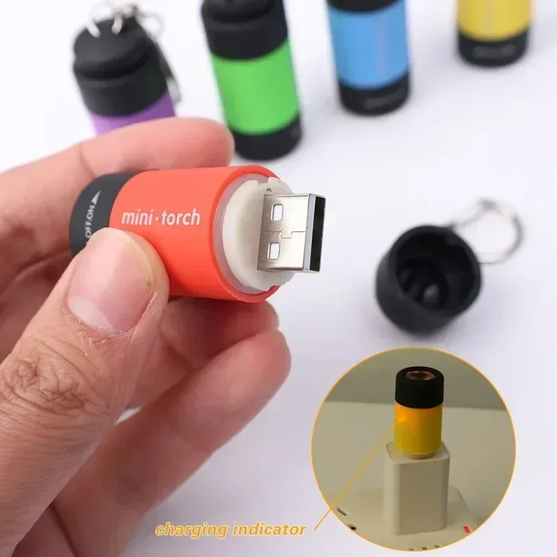 USB 충전식 LED 다기능 강력한 빛 포켓 키체인 손 - Outdoor Camping Decor 리뷰 및 가격