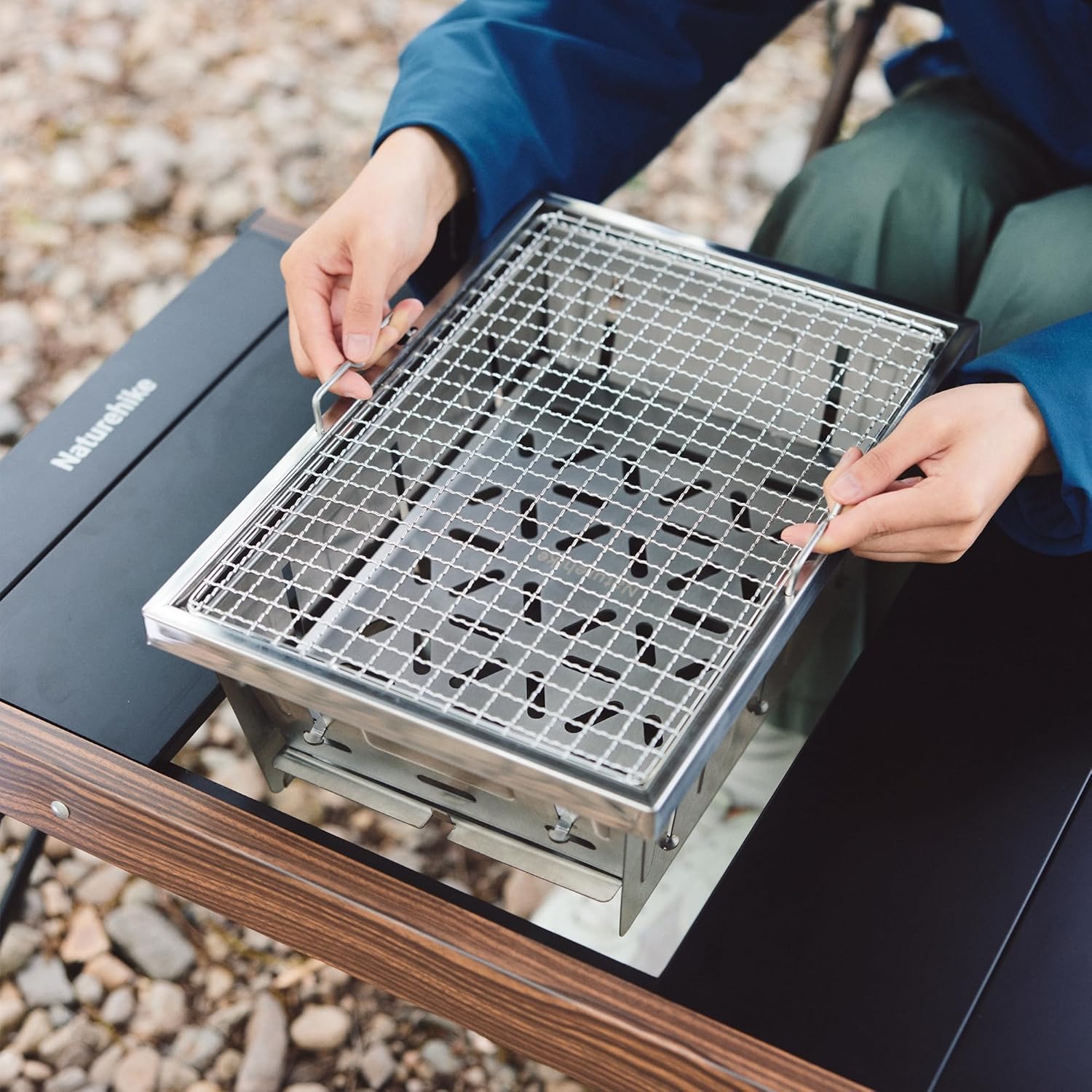 네이처하이크 캠핑 숯불 그릴 IGT 테이블용 휴대용 접 - Outdoor Camping Cooking Table 리뷰 및 가격