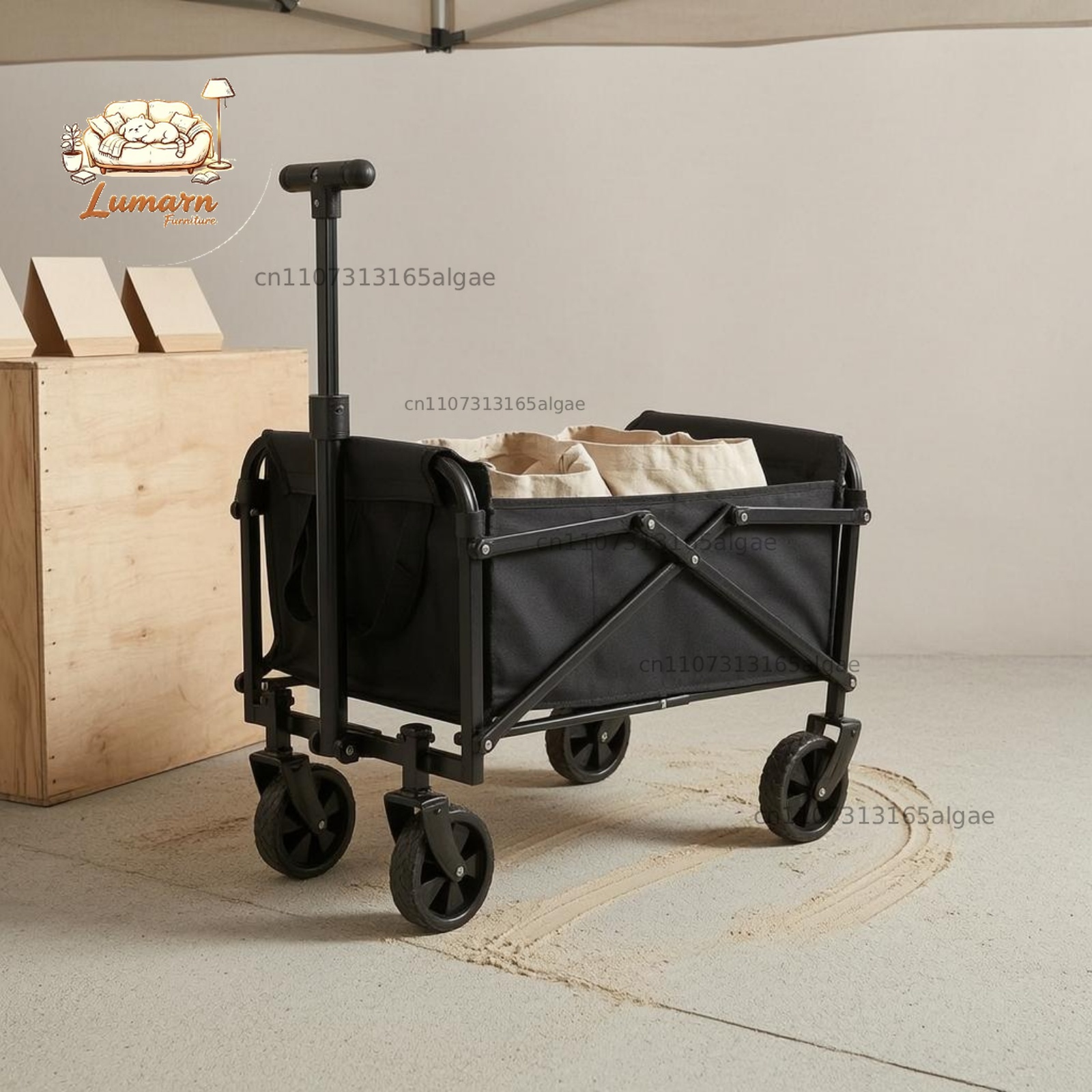 접이식 캠핑 웨건 탄소강 프레임 접이식 웨건 야외 운반 - Jinli Outdoor Camping 리뷰 및 가격