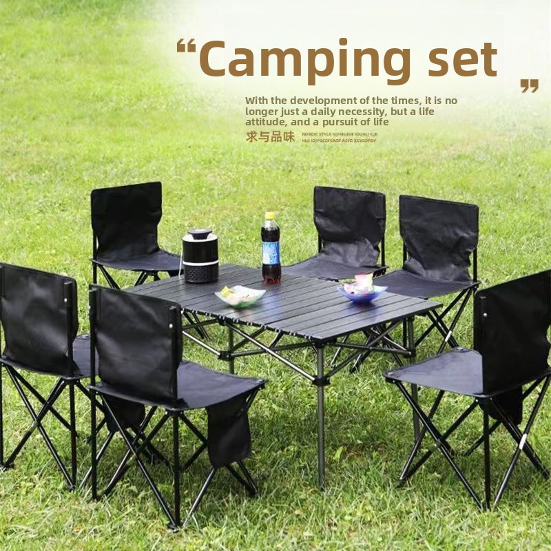 휴대용 야외 테이블 및 의자 풀세트 피크닉 요리 캠핑  - Outdoor Camping Cooking Table 리뷰 및 가격