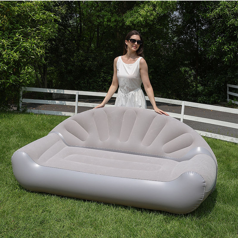 부채 모양의 2인용 플록 에어 소파, 야외용 에어 라운 - Outdoor Camping Couch 리뷰 및 가격