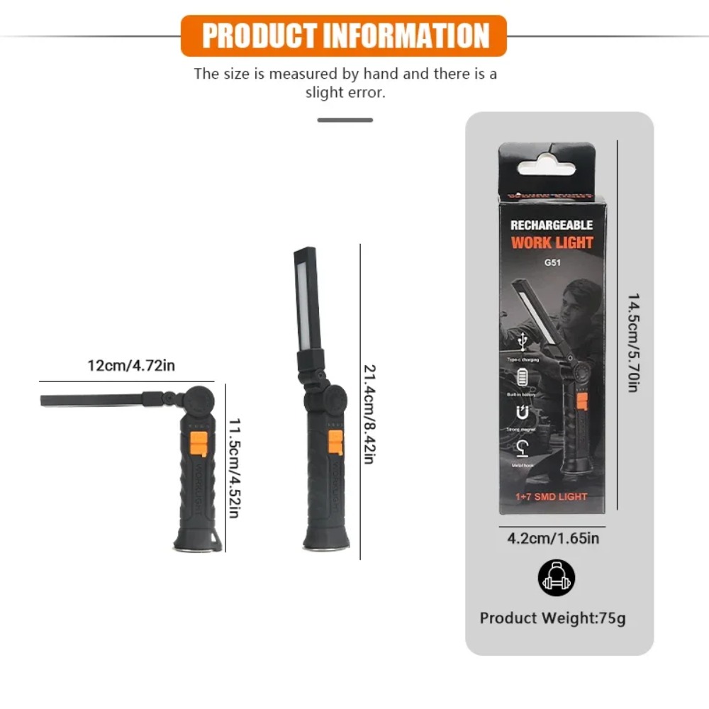 야외 캠핑을 위한 내장 배터리가 있는 자기 비상 작업  - Outdoor Camping Accessories 리뷰 및 가격