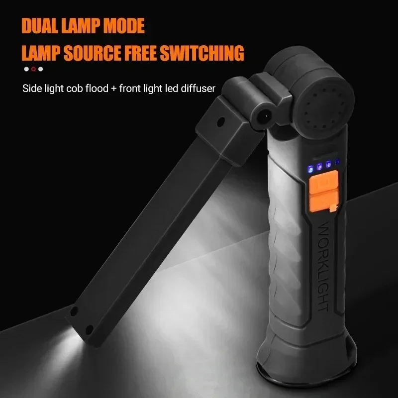 휴대용 COB LED 손전등 USB 충전식 작업등 내장 - Outdoor Camping Accessories 리뷰 및 가격