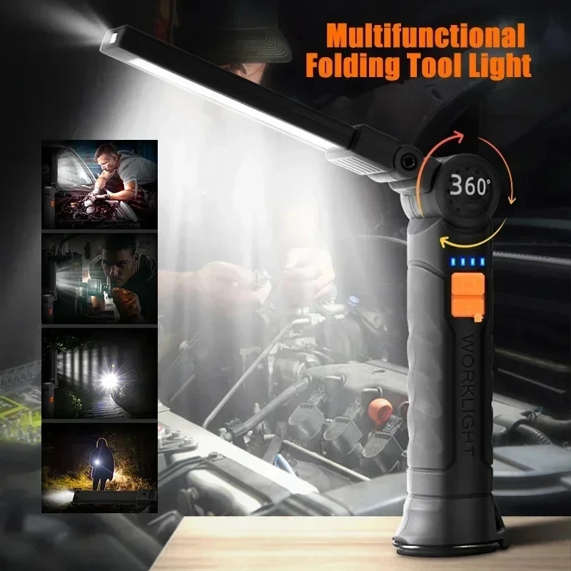 휴대용 COB LED 손전등 USB 충전식 작업등 내장 - Outdoor Camping Accessories 리뷰 및 가격