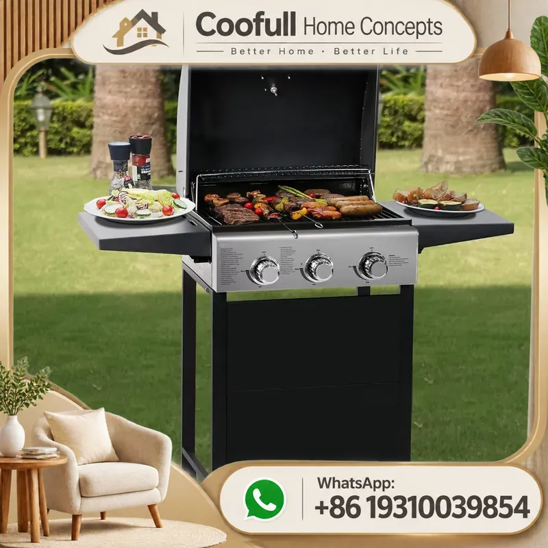 프로판 가스 그릴, 사이드 버너, 접이식 금속 테이블, - Outdoor Camping Cooking Table 리뷰 및 가격
