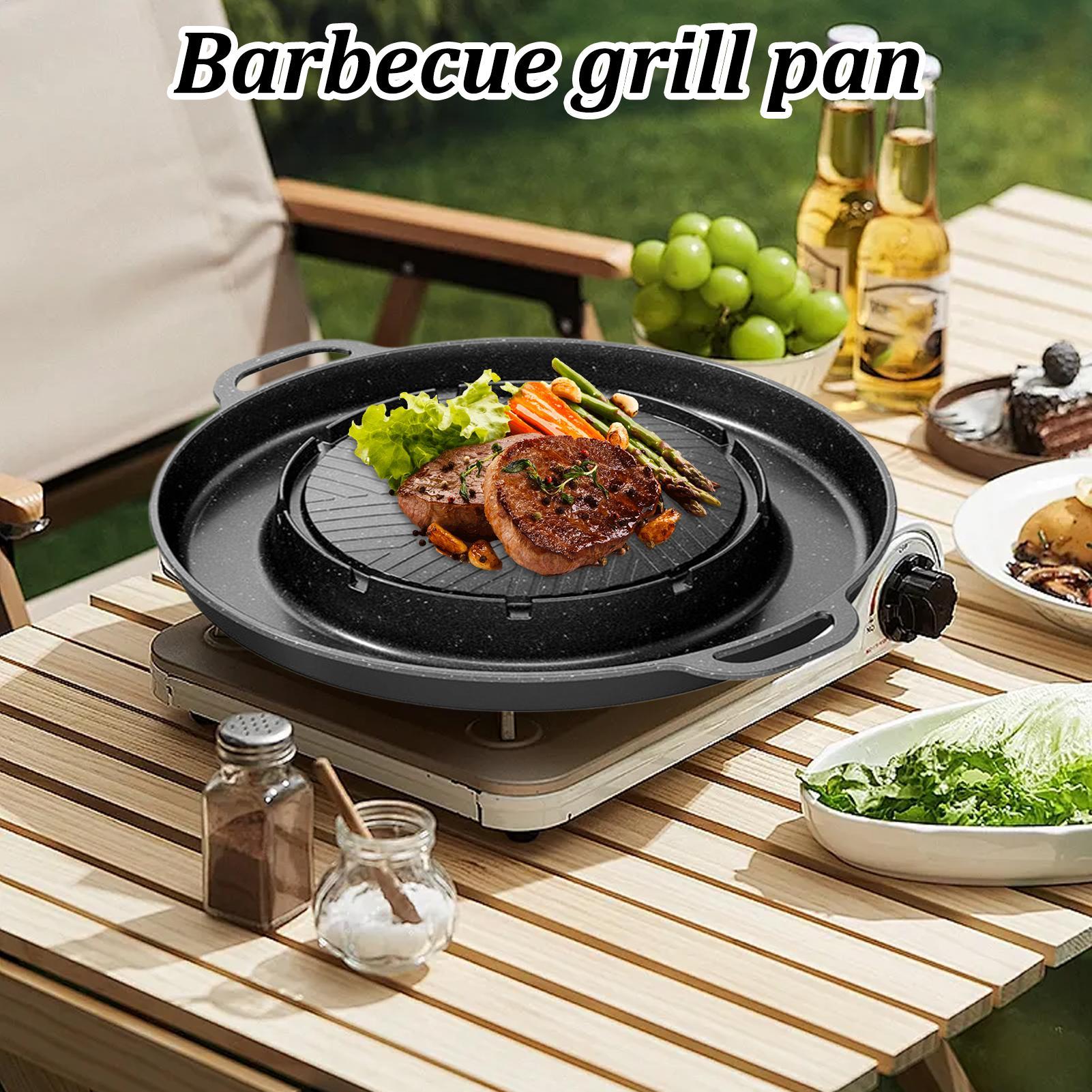 2-in-1 그릴 & 핫팬, 스토브 탑용, 논스틱 알루 - Outdoor Camping Cooking Table 리뷰 및 가격