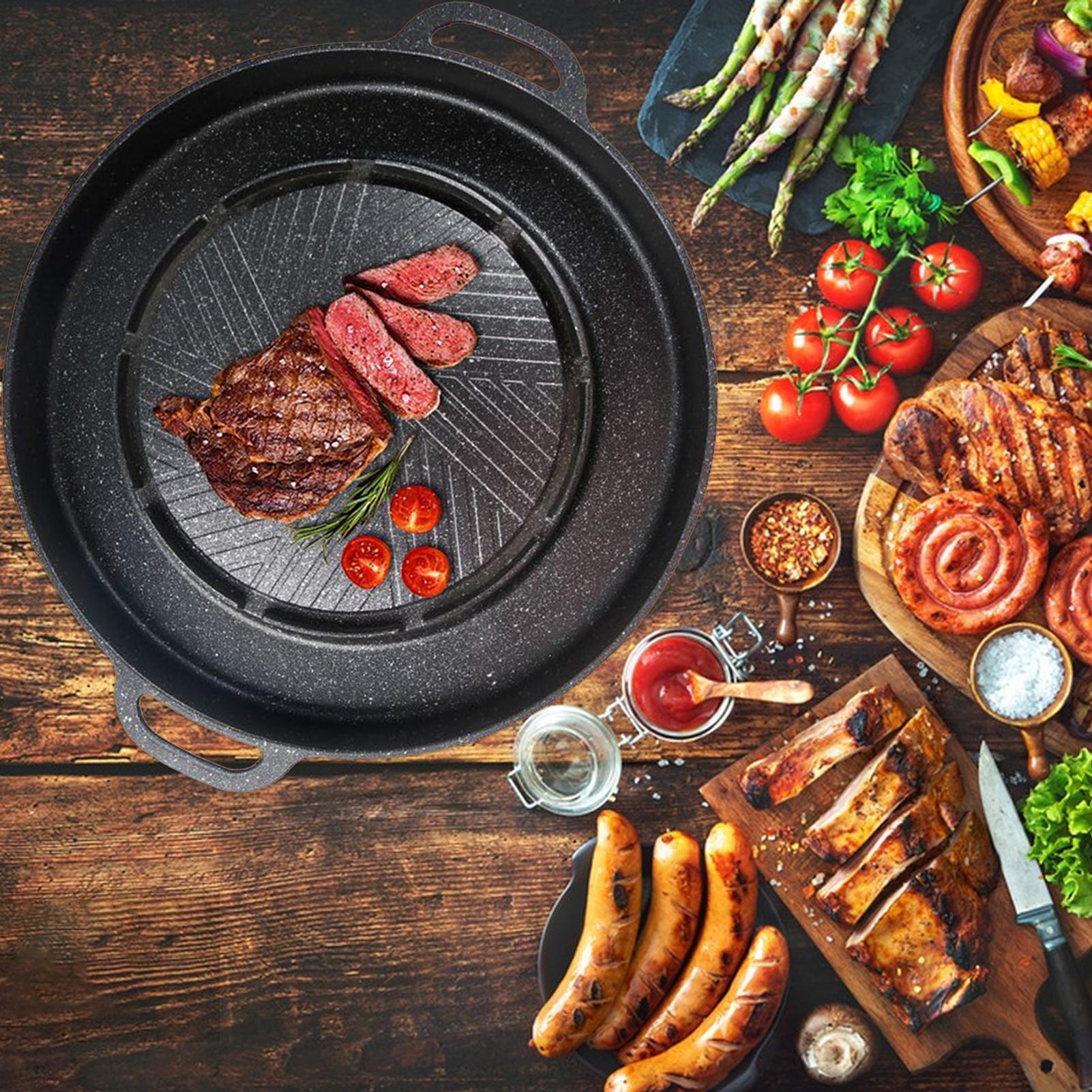 2-in-1 그릴 & 핫팬, 스토브 탑용, 논스틱 알루 - Outdoor Camping Cooking Table 리뷰 및 가격