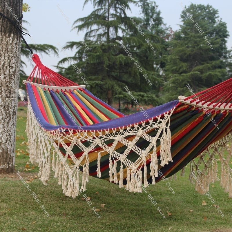 캔버스 더블 해먹, 태슬 장식, 야외 캠핑 스윙, 롤링 - Outdoor Camping Hammock Chair 리뷰 및 가격