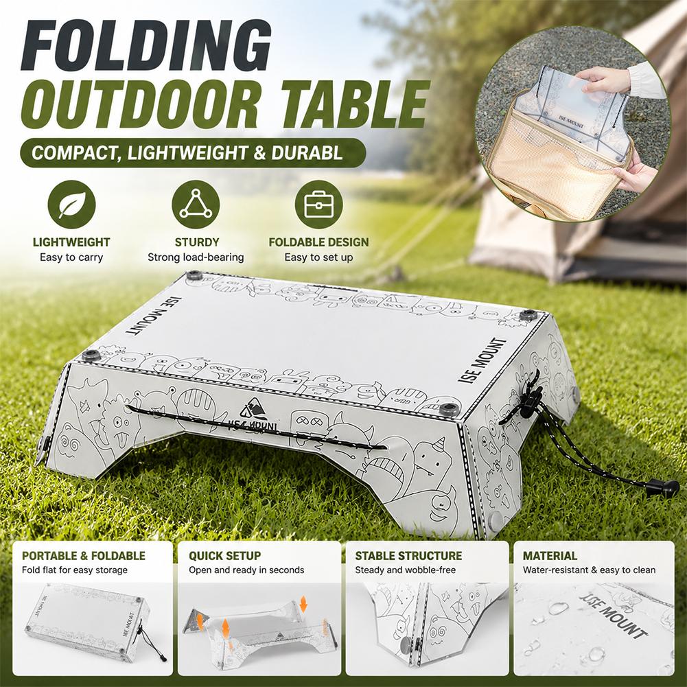 휴대용 다기능 접이식 캠핑 테이블 PP 경량 피크닉 책 - Outdoor Camping Cooking Table 리뷰 및 가격