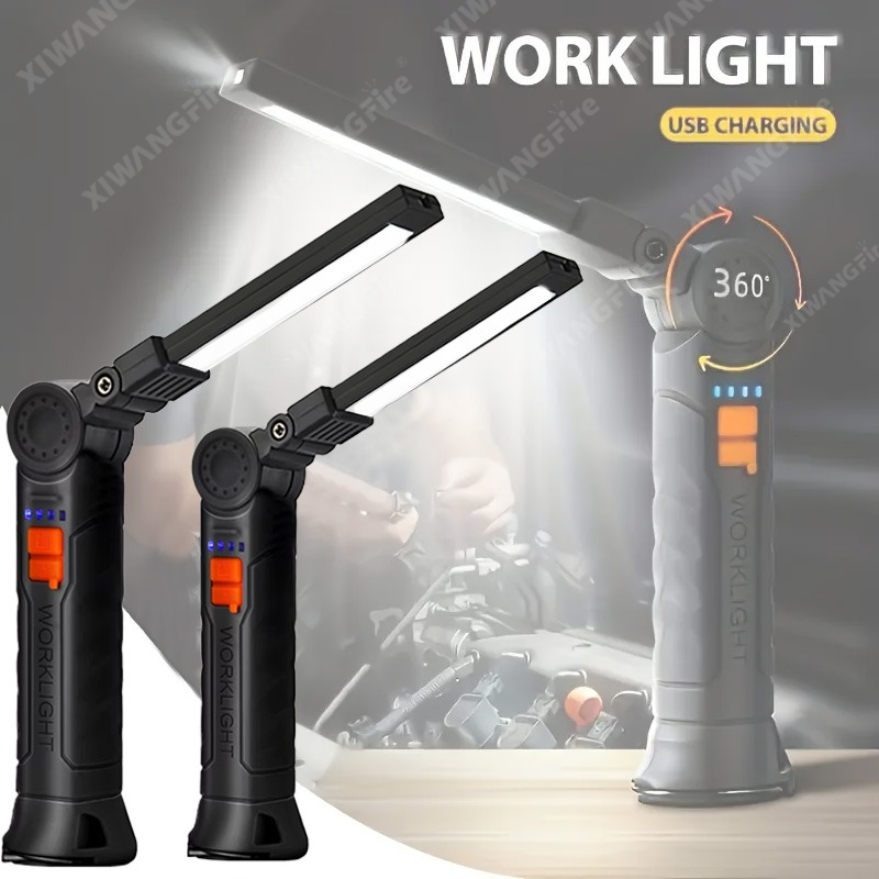 자석 및 후크가 있는 충전식 LED 손전등 작업등, 작 - Outdoor Camping Accessories 리뷰 및 가격