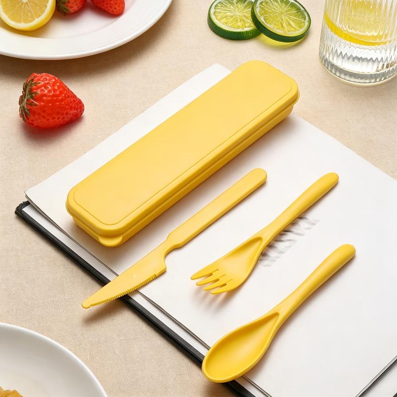 밀짚 수저 세트 나이프 포크 스푼 보관 케이스 포함 캠 - Camp Utensil Set 리뷰 및 가격