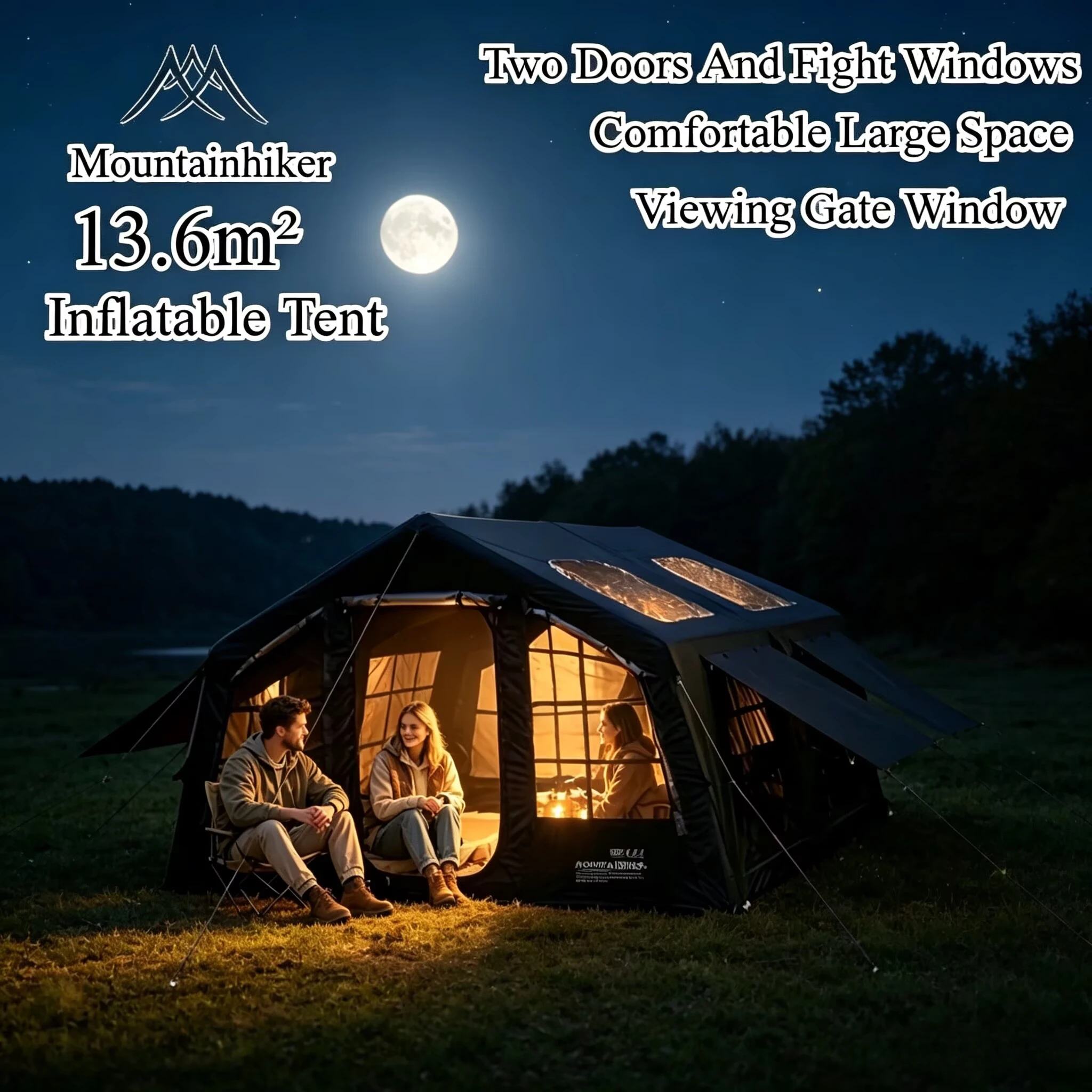 마운틴하이커 풍선형 캠핑 텐트 4~8인용 창문형 휴대용 - Outdoor Camping Inflatable Tent 리뷰 및 가격