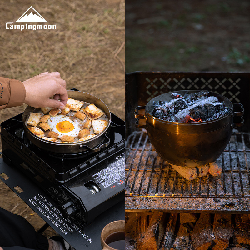 다목적 캠핑 냄비 - 304 고강도 스테인리스 더치 오 - Outdoor Camping Oven 리뷰 및 가격