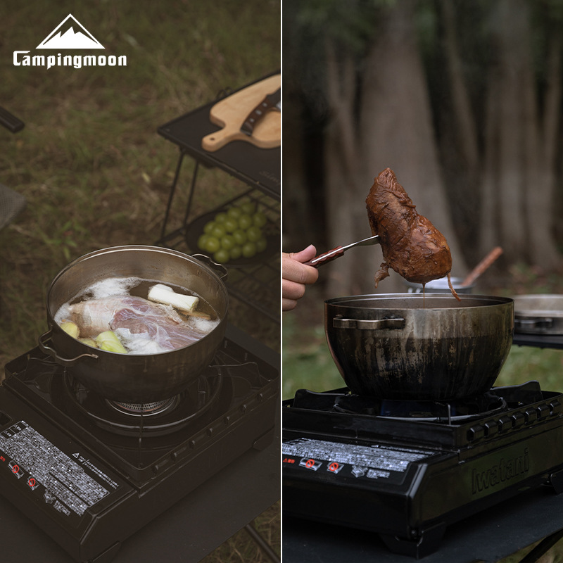 다목적 캠핑 냄비 - 304 고강도 스테인리스 더치 오 - Outdoor Camping Oven 리뷰 및 가격