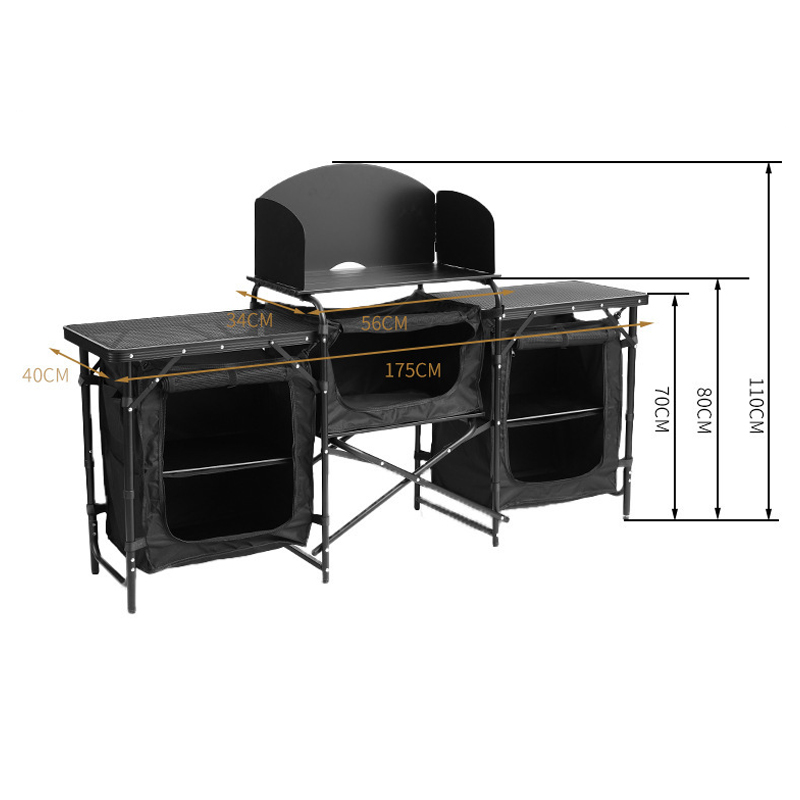 현대식 다기능 알루미늄 접이식 캠핑 테이블 휴대용 피크 - Outdoor Camping Cooking Table 리뷰 및 가격