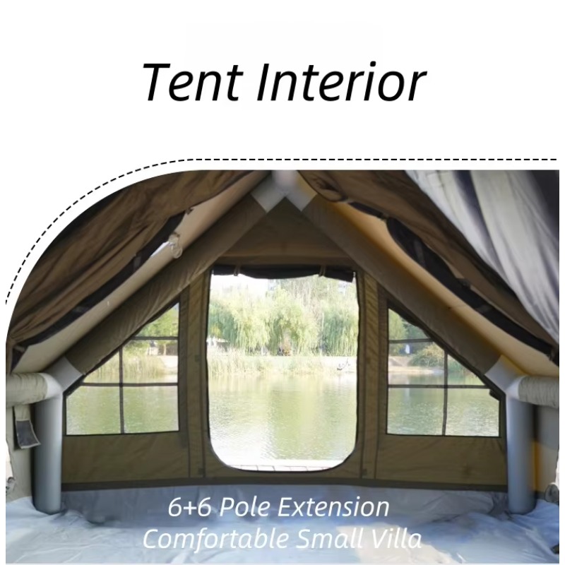 야외 캠핑용 에어 텐트 6+6 평방피트 고급형 사계절용 - Outdoor Camping Inflatable Tent 리뷰 및 가격