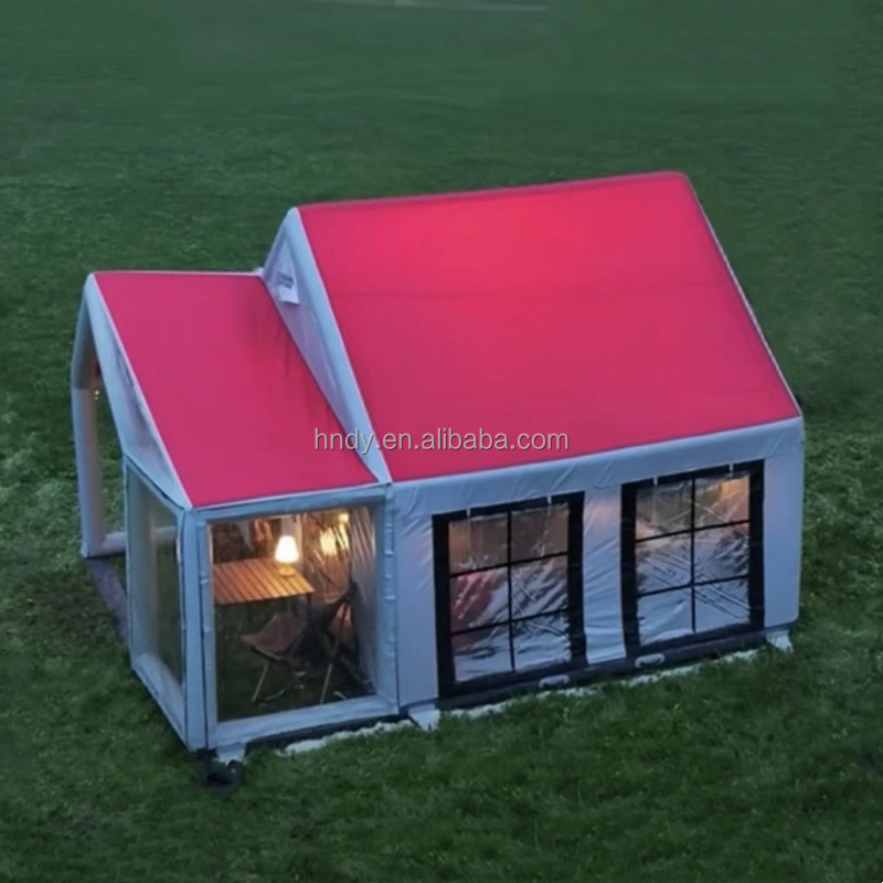 최신 대형 이중층 방수 PVC 4계절 2룸 가족 야외  - Outdoor Camping Inflatable Tent 리뷰 및 가격