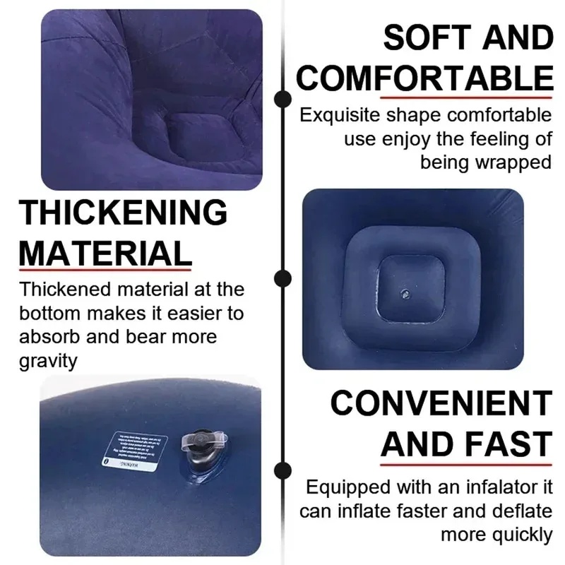 대형 에어 소파 PVC 라운저 빈백 의자 실내 거실 야 - Outdoor Camping Couch 리뷰 및 가격