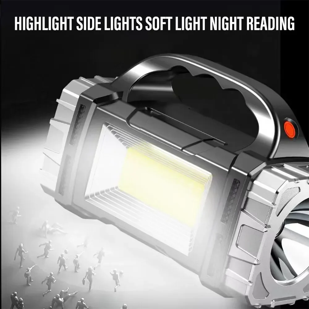 새로운 업그레이드 충전식 고출력 태양광 LED 손전등, - Outdoor Camping Decor 리뷰 및 가격