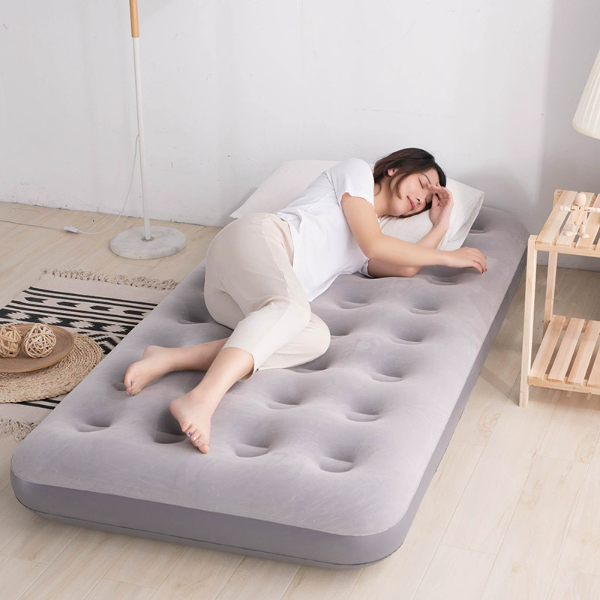 휴대용 플록 가공 에어 매트리스 싱글 접이식 침대 (캠 - Outdoor Camping Couch 리뷰 및 가격