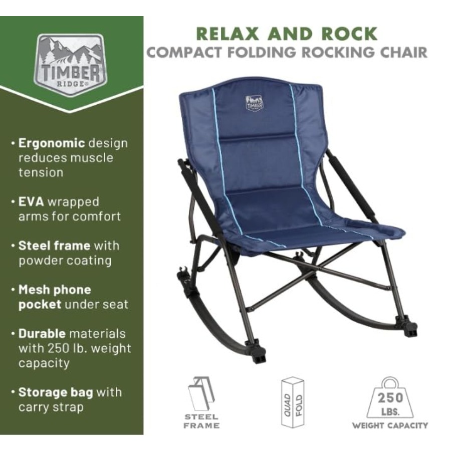 접이식 휴대용 캠핑 로킹 의자 - 휴대용 야외 로커 의 - Outdoor Camping Rocker 리뷰 및 가격