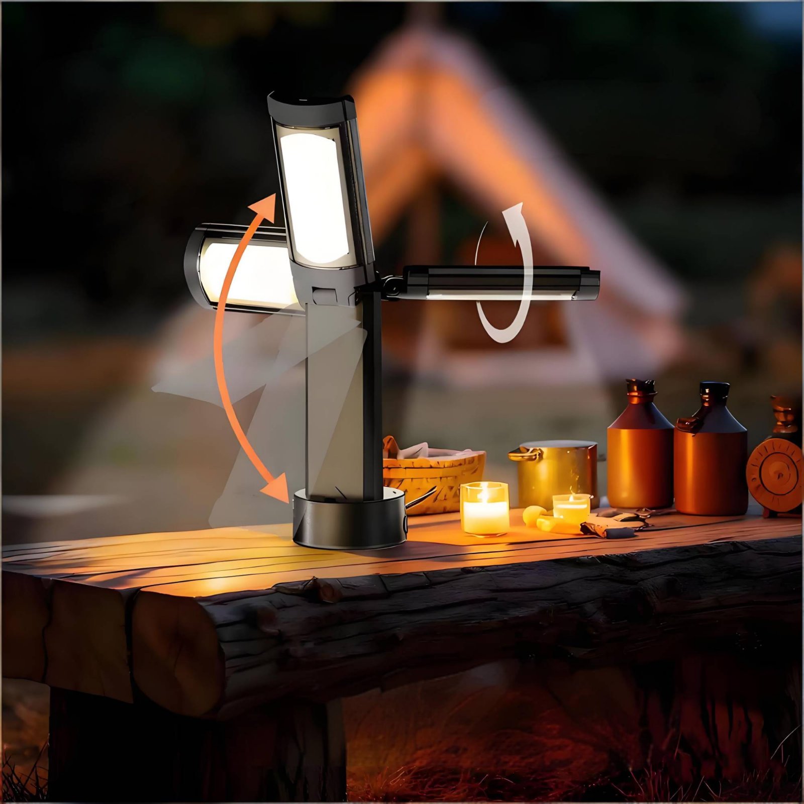 텔레스코픽 텐트 램프 높이 조절 가능 휴대용 캠핑 램프 - Battery Outdoor Camping 리뷰 및 가격