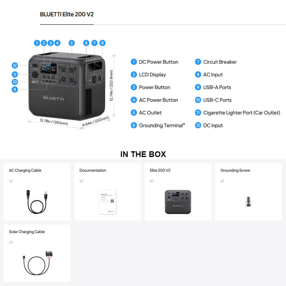 【리뉴얼】BLUETTI Elite 200 V2 휴대용  - Outdoor Camping Oven 리뷰 및 가격