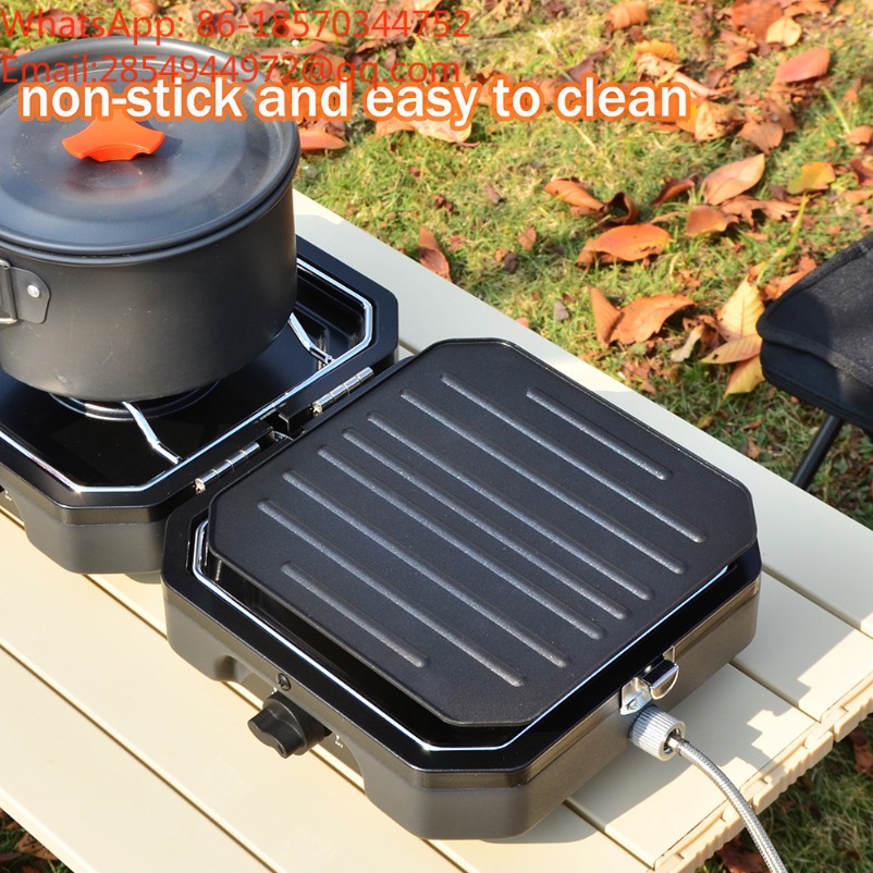 듀얼 버너 휴대용 접이식 가스 스토브 스테인레스 스틸  - Outdoor Camping Stove 리뷰 및 가격