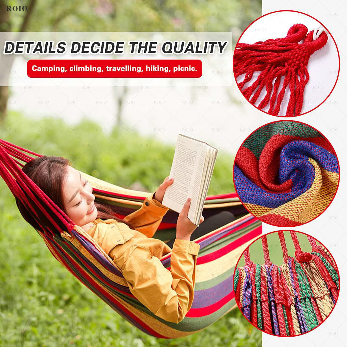 캠핑 해먹 두꺼운 내구성 있는 원단 캔버스 싱글 해먹  - Outdoor Camping Hammock Chair 리뷰 및 가격