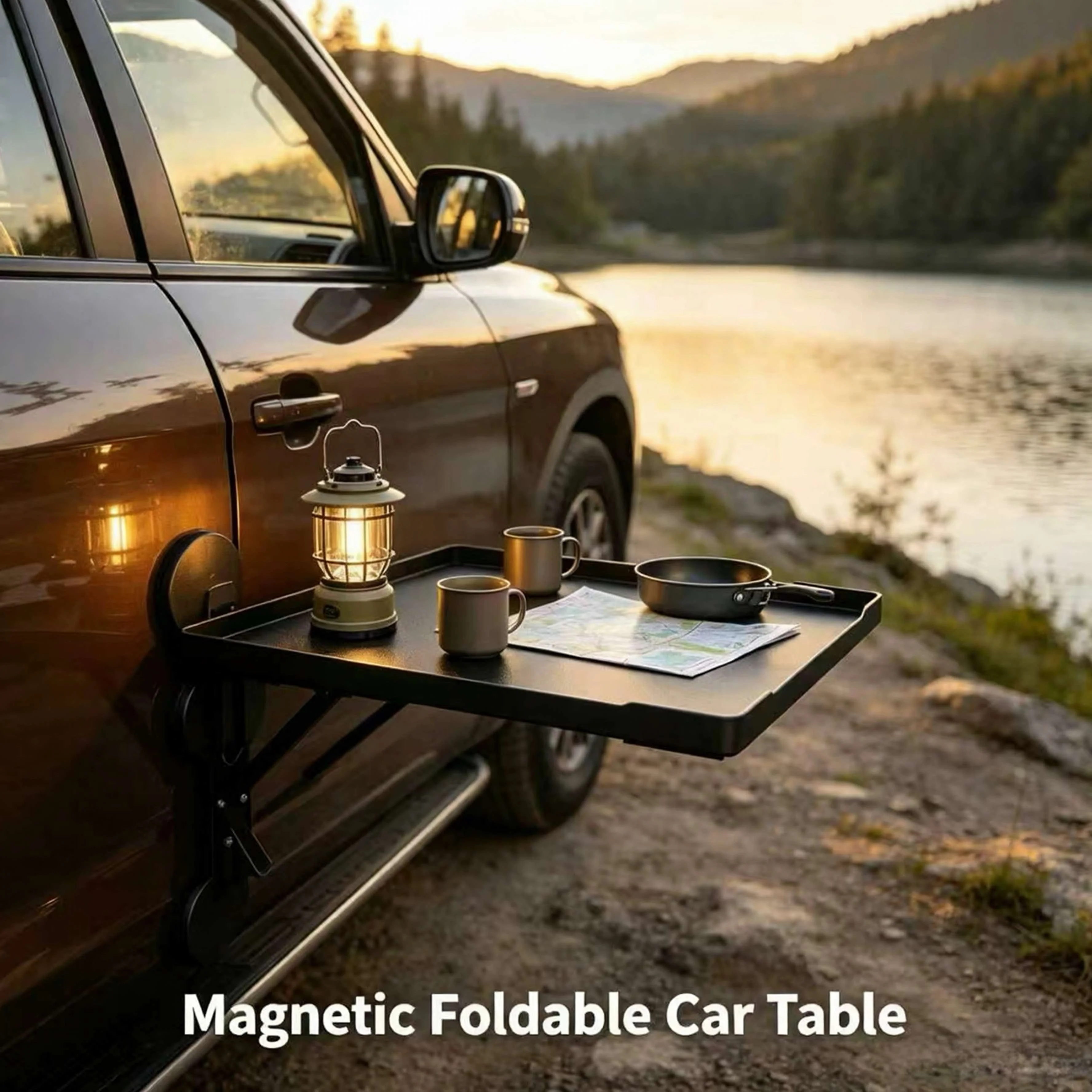 휴대용 차량 측면 도어 걸이형 트레이 접이식 자동차 테 - Outdoor Camping Cooking Table 리뷰 및 가격