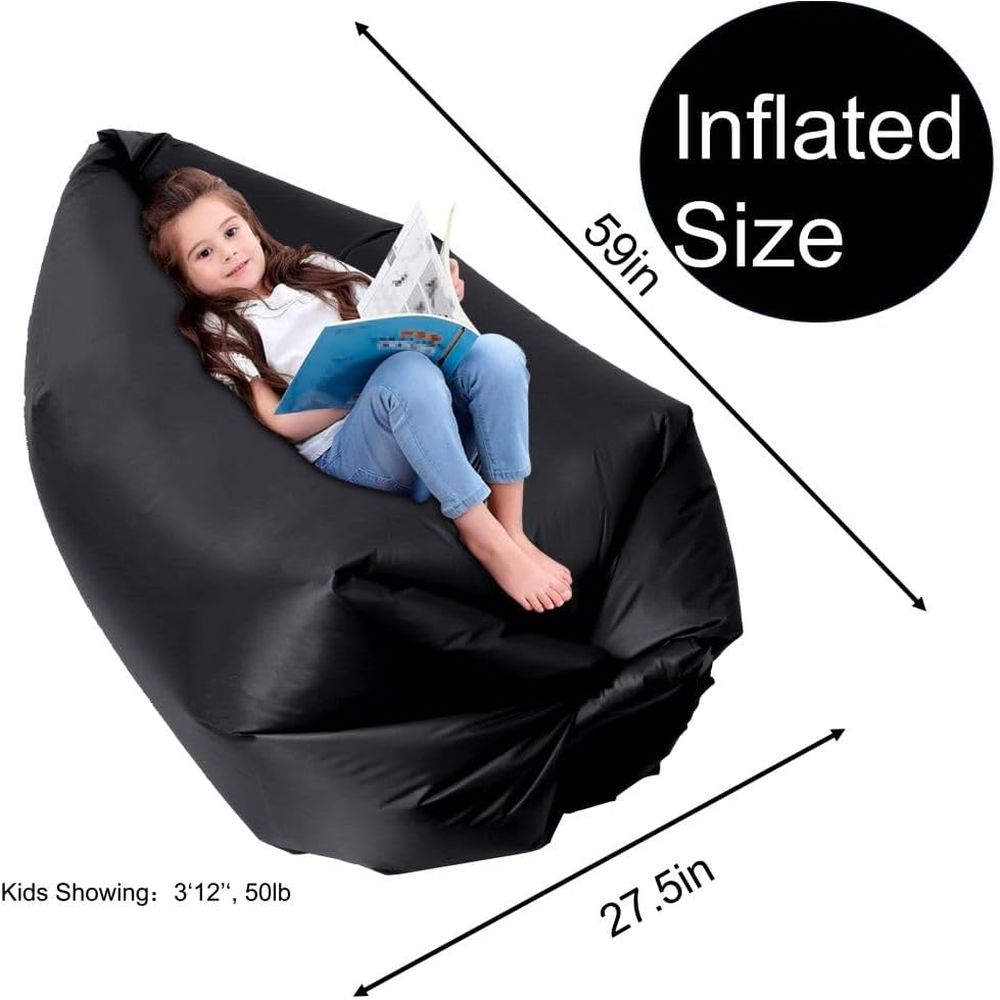 휴대용 에어 소파, 캠핑 및 해변용, 블랙 |   십대 - Outdoor Camping Couch 리뷰 및 가격