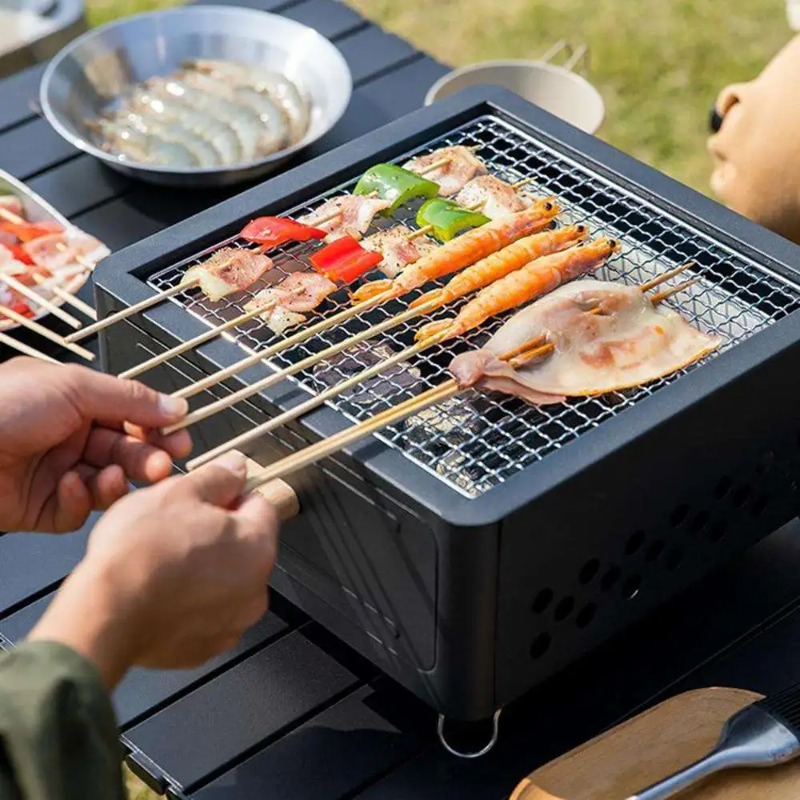 휴대용 테이블탑 캠핑 숯불 그릴 (분리형 재받이 서랍  - Outdoor Camping Stove 리뷰 및 가격