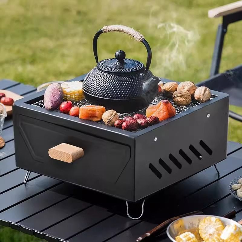 휴대용 테이블탑 캠핑 숯불 그릴 (분리형 재받이 서랍  - Outdoor Camping Stove 리뷰 및 가격