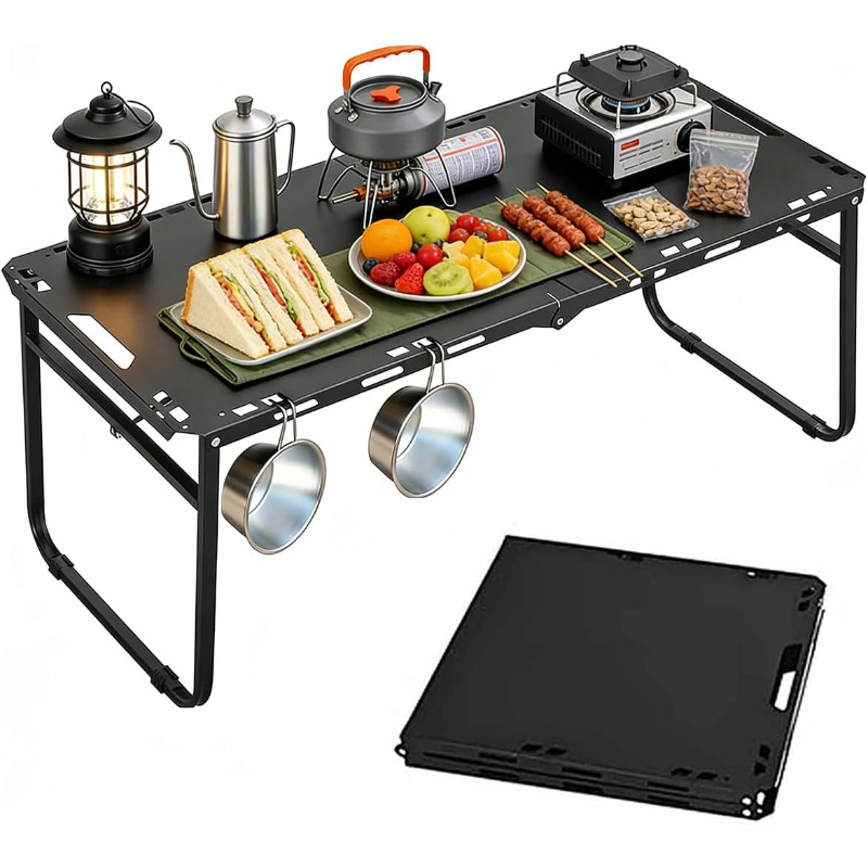 캠핑 테이블 조절식 접이식 휴대용 RV 바베큐 피크닉  - Outdoor Camping Cooking Table 리뷰 및 가격