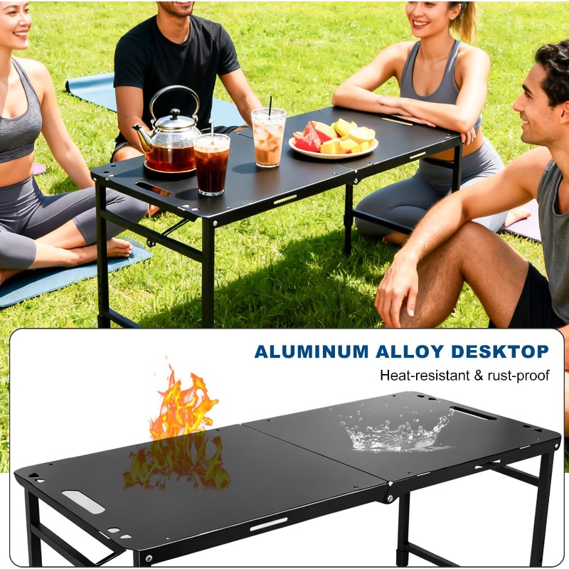 캠핑 테이블 조절식 접이식 휴대용 RV 바베큐 피크닉  - Outdoor Camping Cooking Table 리뷰 및 가격