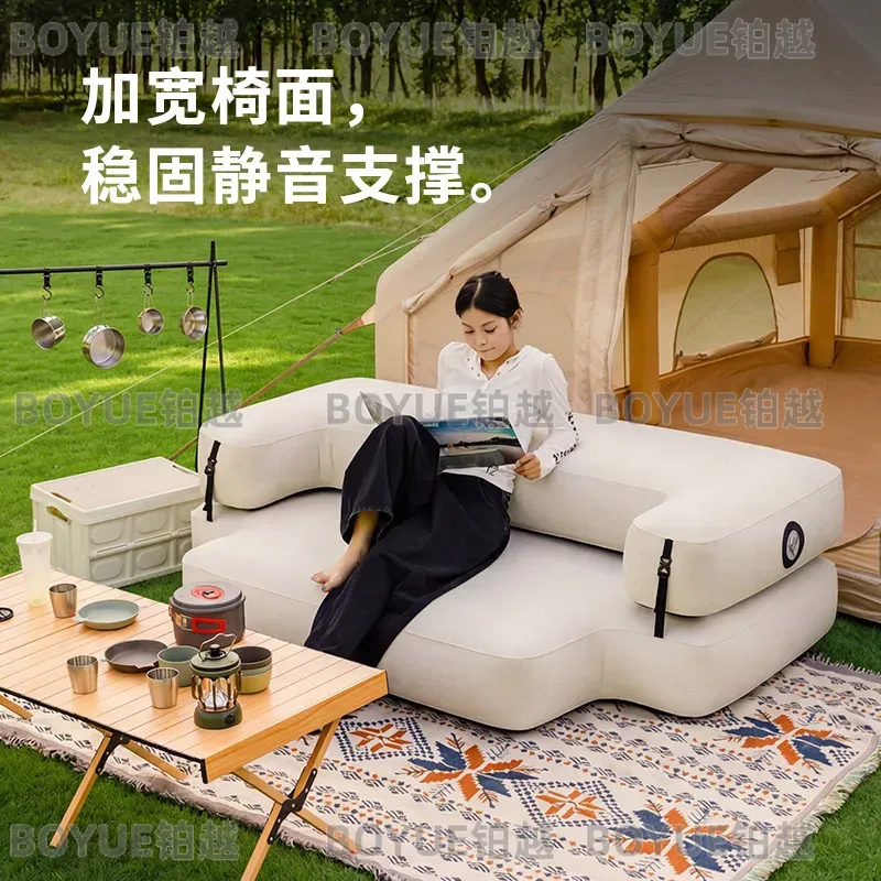 야외용 브러쉬드 인플레이터블 소파 베드 고급 캠핑용 리 - Outdoor Camping Couch 리뷰 및 가격